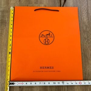 Hermes Orange Shopping Gift bag
